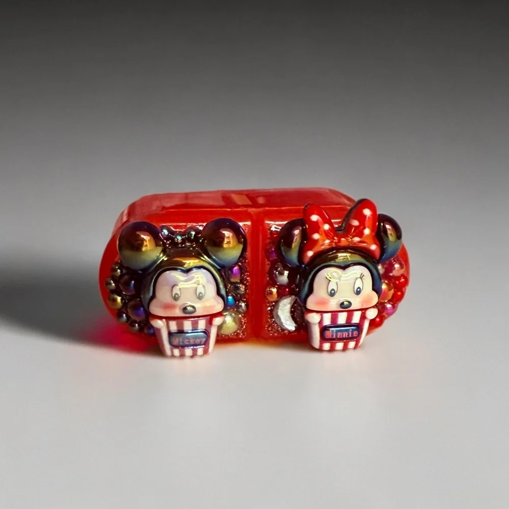 Decoden Mini Pill Box, Mickey Minnie Kawaii Junk Case Style, Night Day Medicine